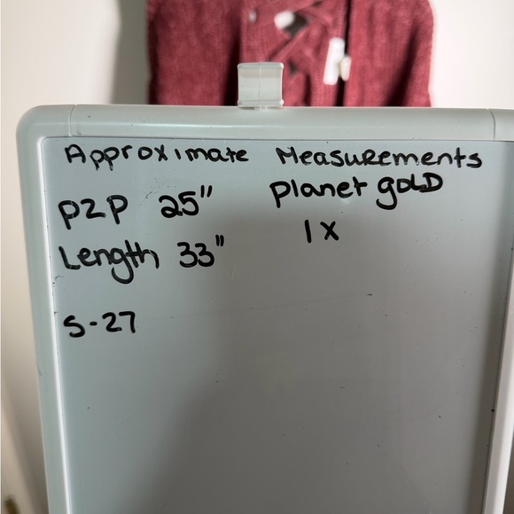 Plant Gold Red Cardigan with Braiding Detail - Picture 7 of 7